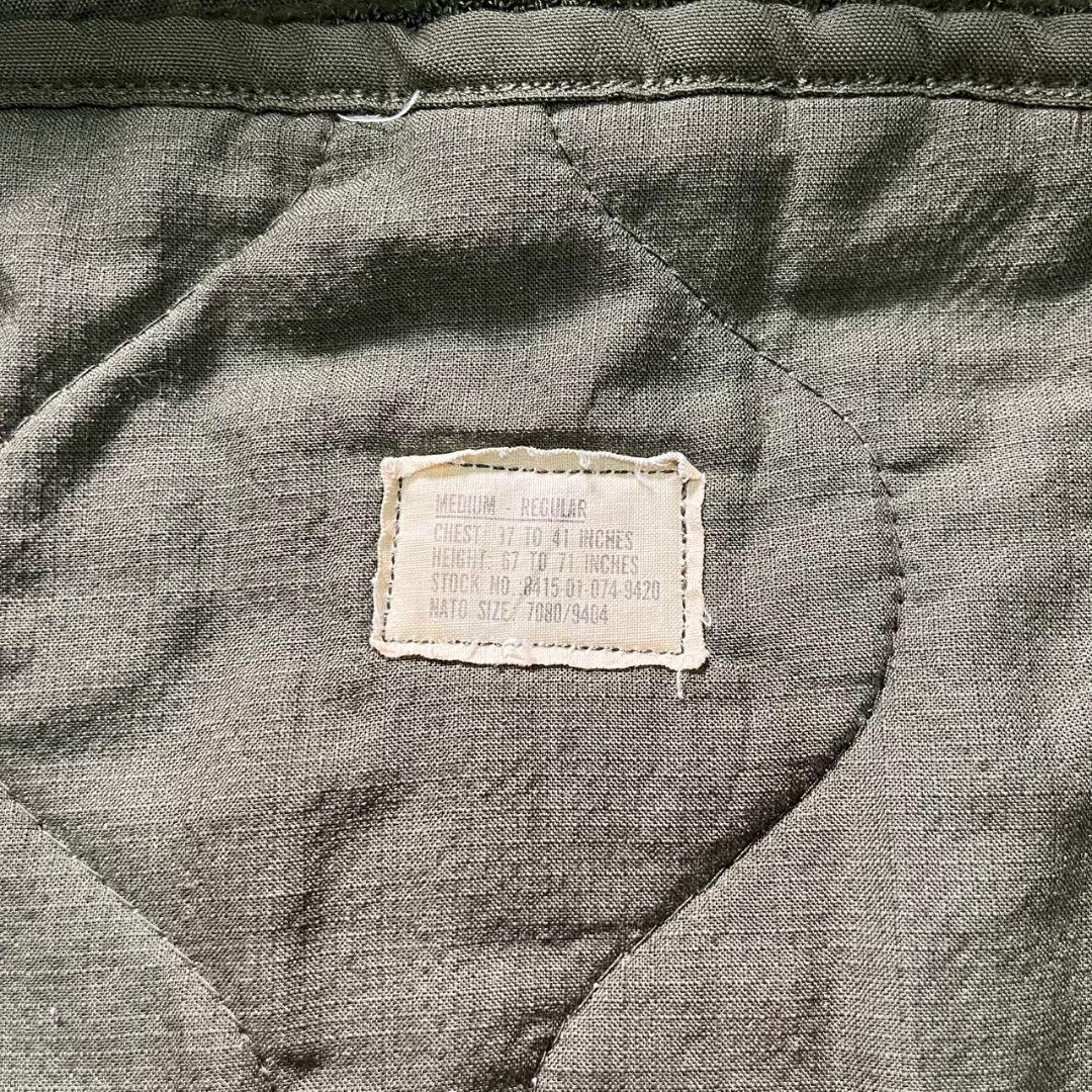 80s 米軍 実物 CVC タンカースジャケット M-R フライトジャケット