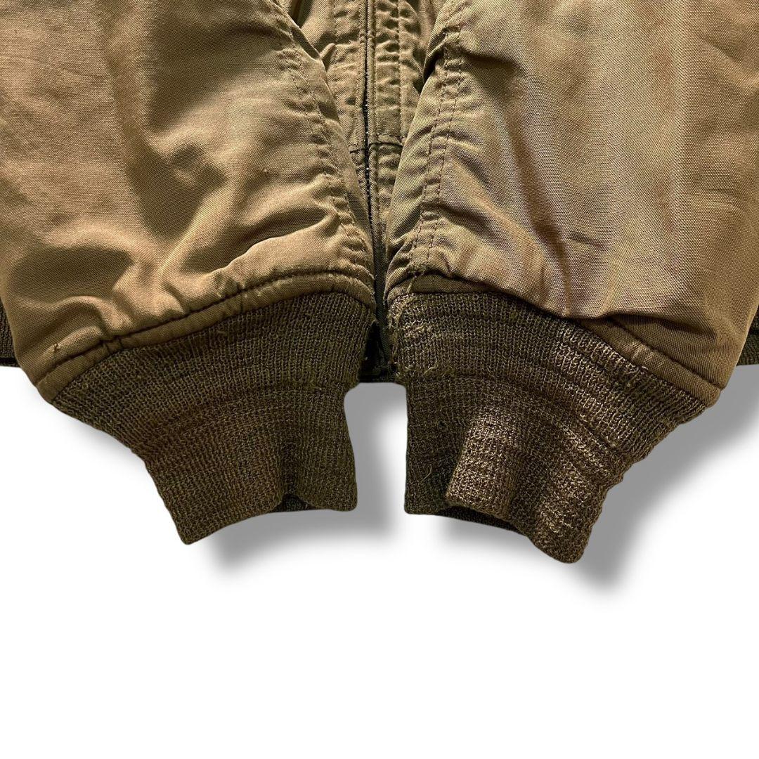 80s 米軍 実物 CVC タンカースジャケット M-R フライトジャケット