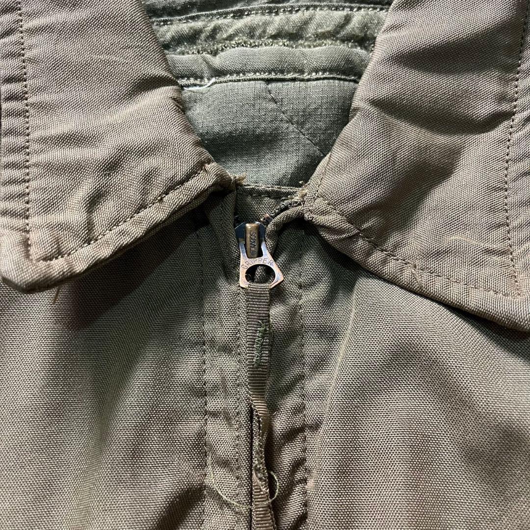 80s 米軍 実物 CVC タンカースジャケット M-R フライトジャケット