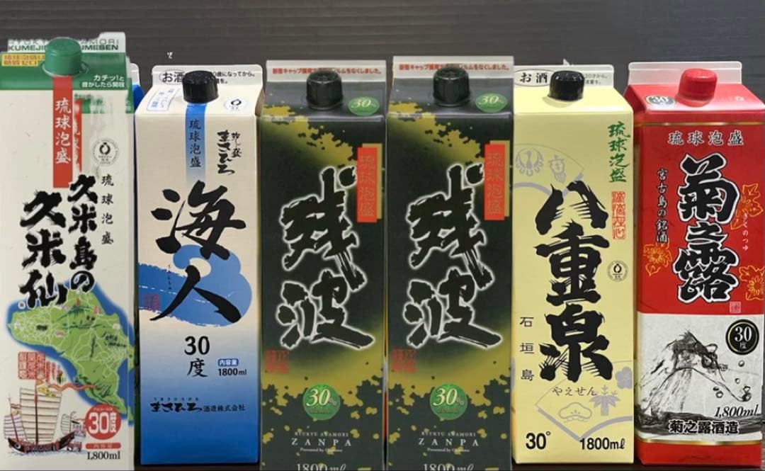 琉球沖縄泡盛セレクション オール30度各種６本セット【送料込】