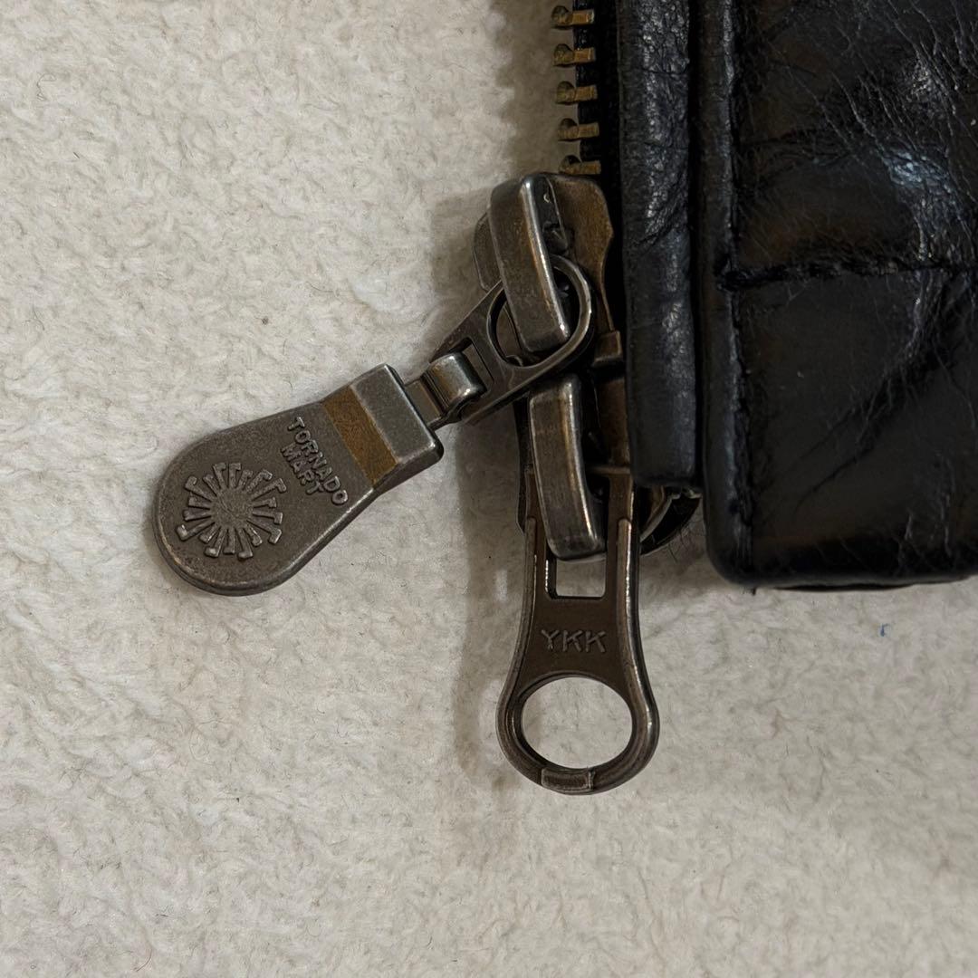 トルネードマート　レザージャケット　シングルライダースジャケット 牛革　黒　L