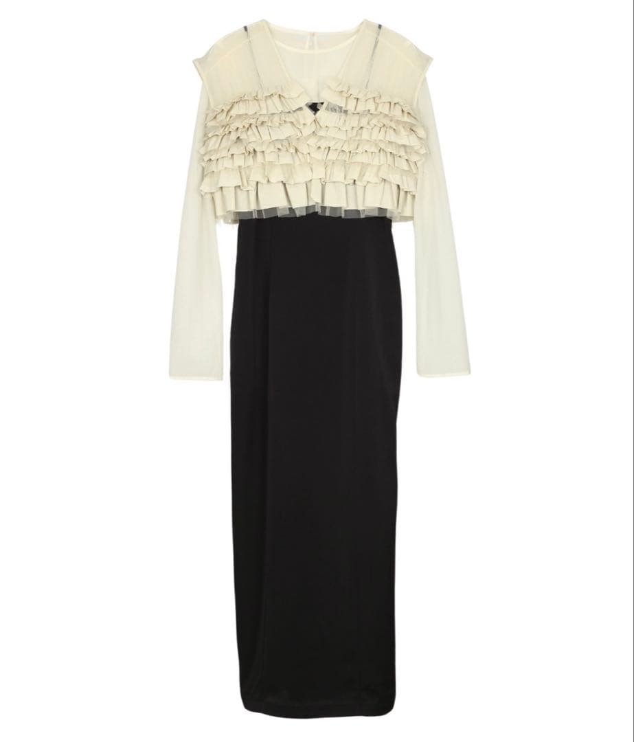 完売商品　最終値下げ　ANDRESD チュールドレス　結婚式ドレス　2次会