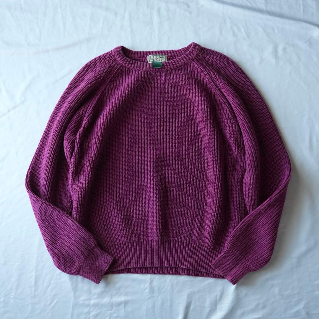 90s L.L.Bean エルエルビーン　コットンセーター　USA製　古着