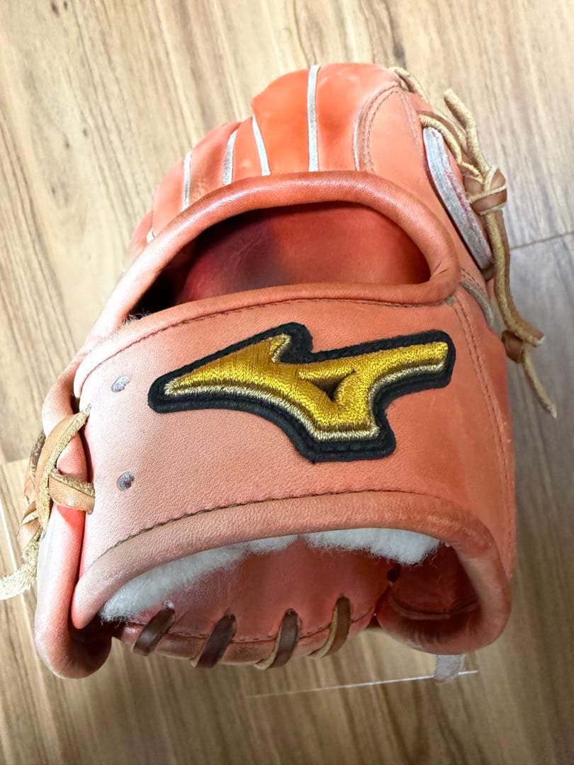 Mizuno Pro ミズプロ外野用軟式グローブ オレンジ