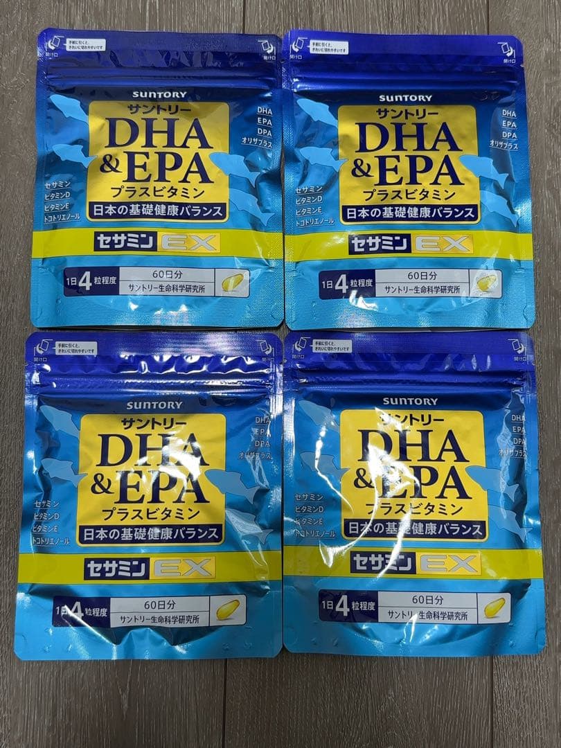 4袋セット　サントリー DHA＆EPA セサミンEX 240粒入