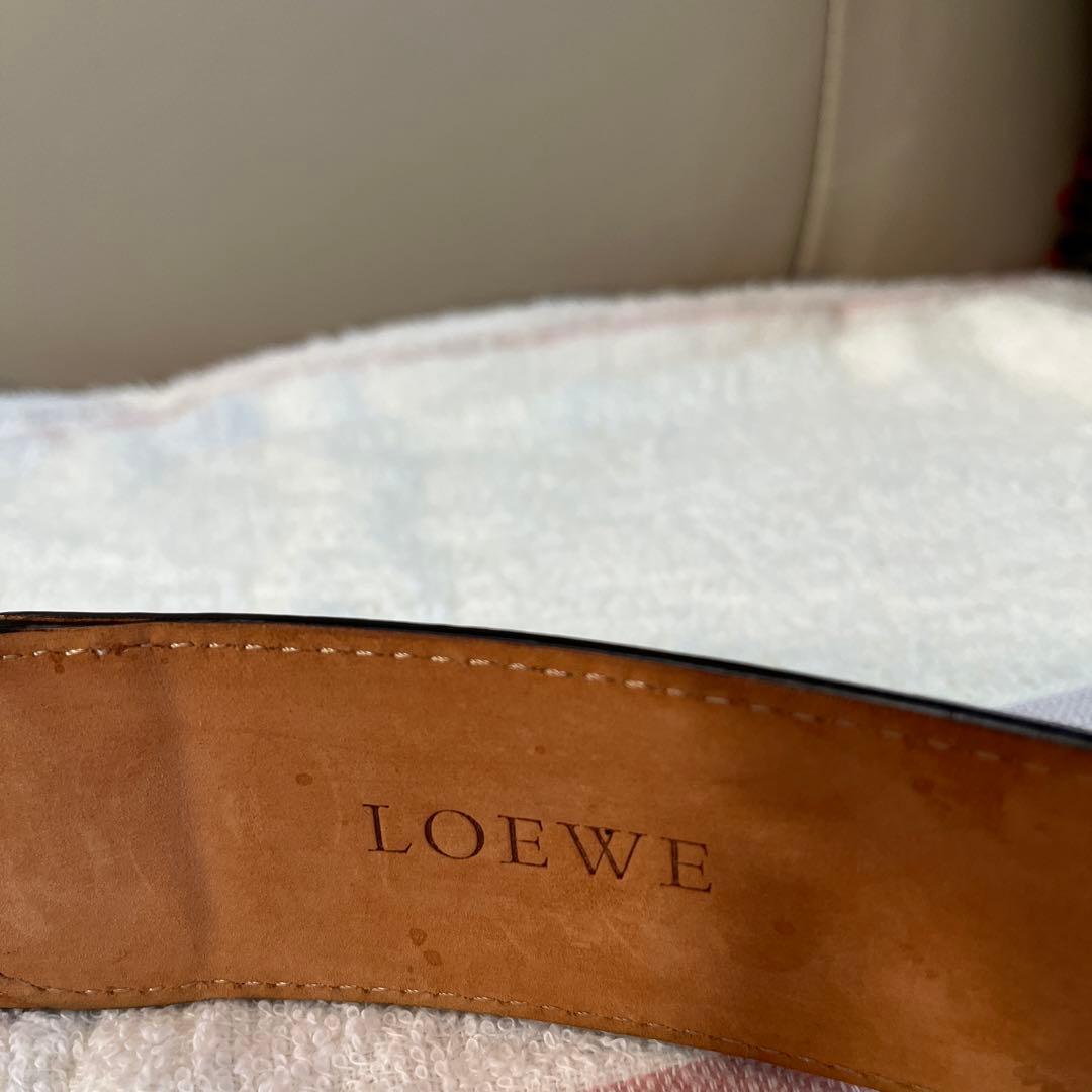 大幅お値下げです！ロエベ　 レディース 黒レザー ベルト