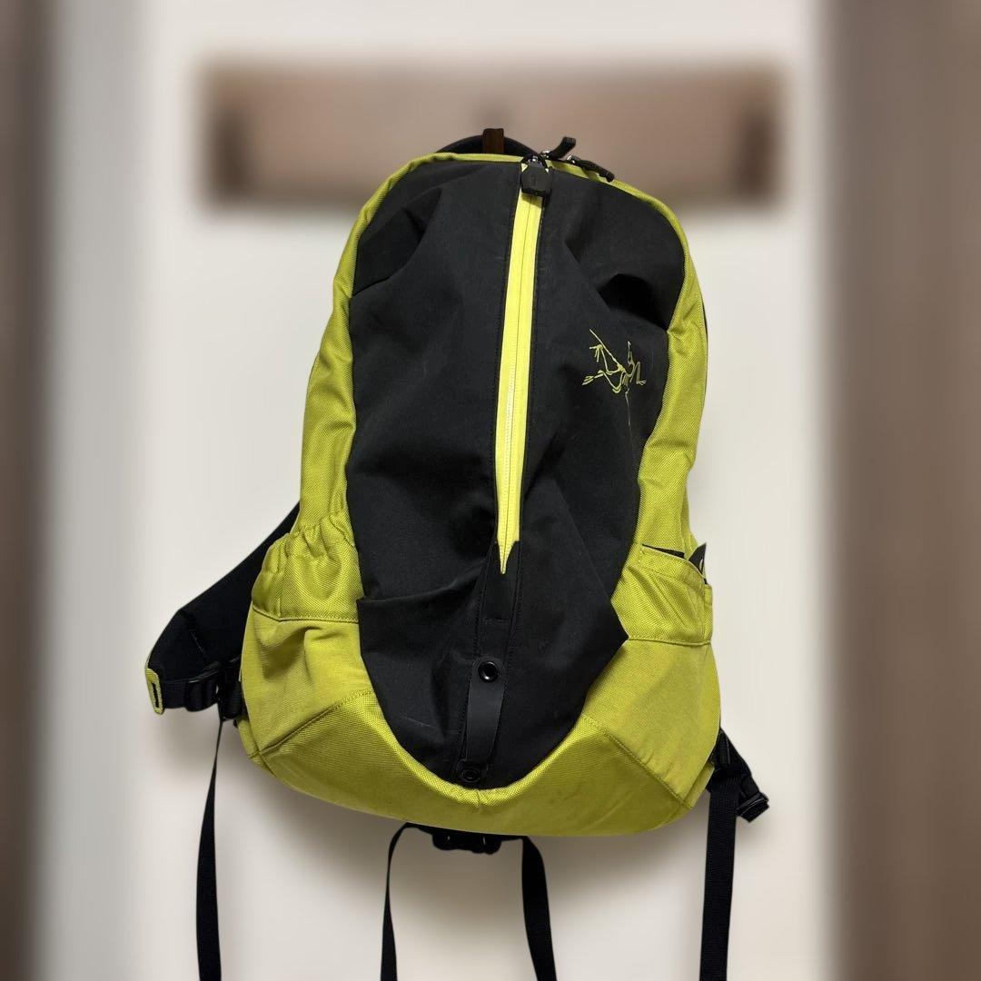 アークテリクス リュック アロー16 ブラック×ライムグリーン
