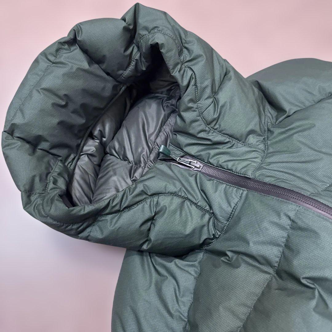 montbell フード付きダウンジャケット ダークグリーン　M