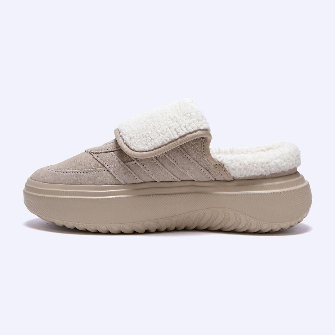 adidas アディダス グランドコート ミュール ボア サンダル 24.5cm