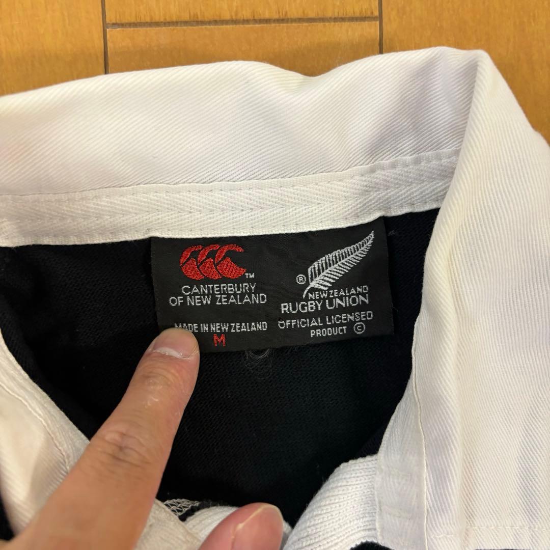 90' ビンテージ カンタベリー製 オールブラックス ラガーシャツ