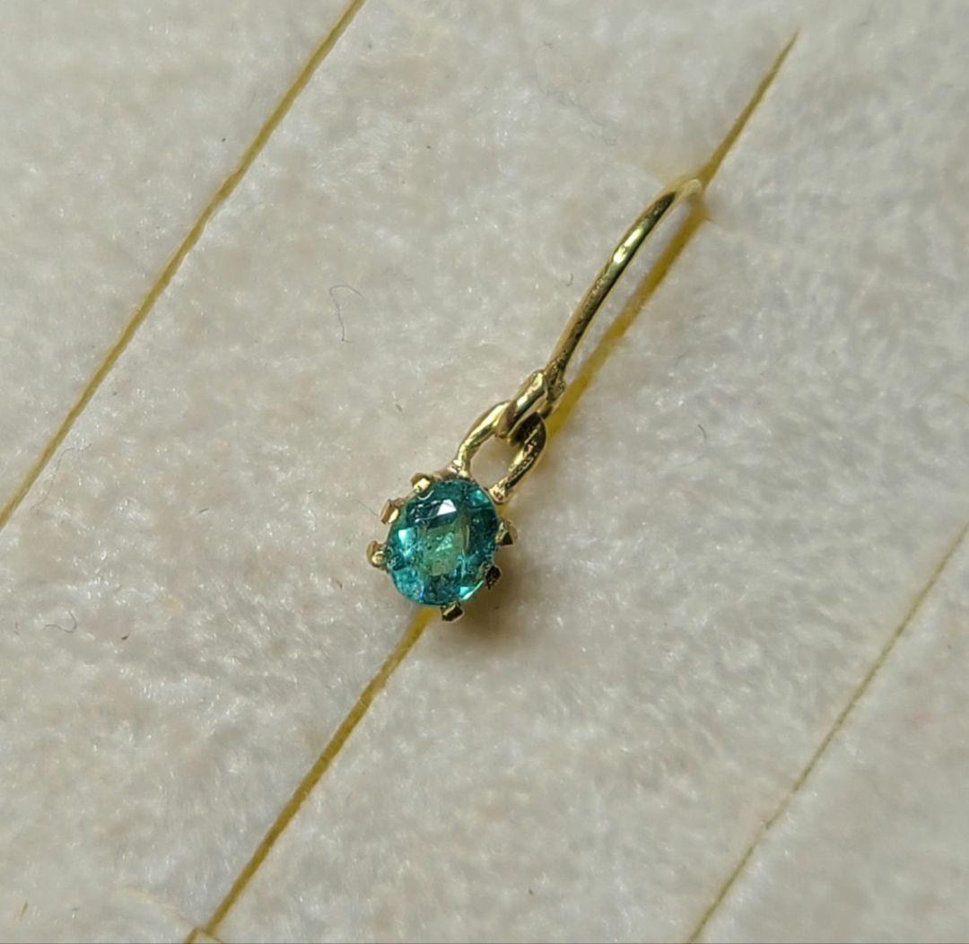 りんご★ブラジルバターリャパライバトルマリン★ピアスオーダー