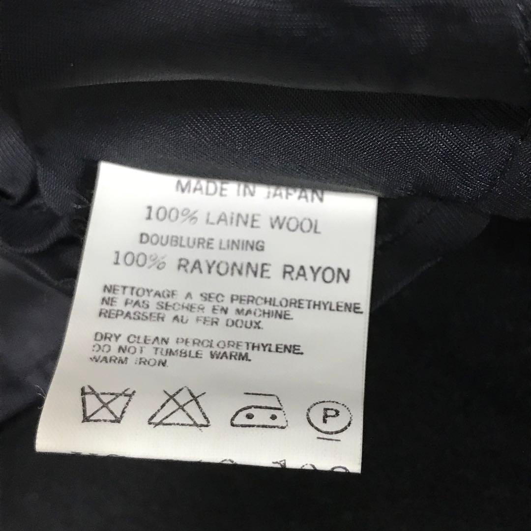 美品　90s y's ワイズ　ビンテージウールダッフルコート　日本製　ブラック