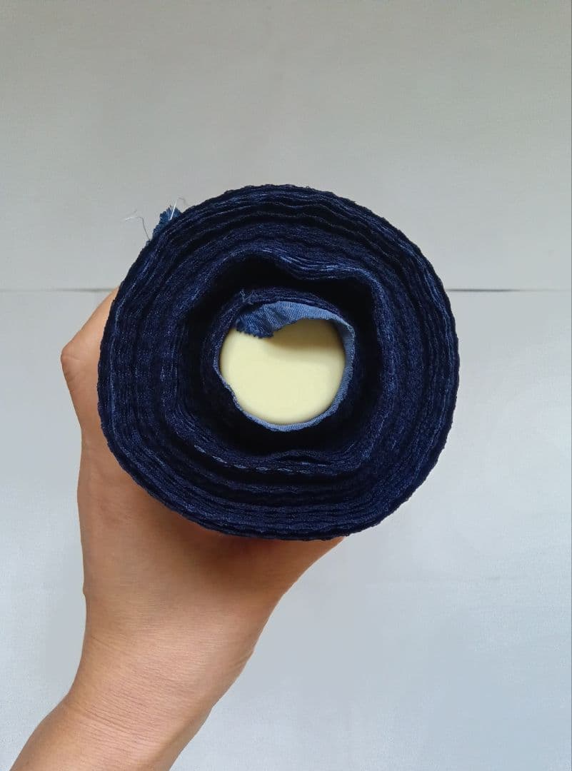 着物反物 伊勢型 阿波藍型 ちりめん 藍染め