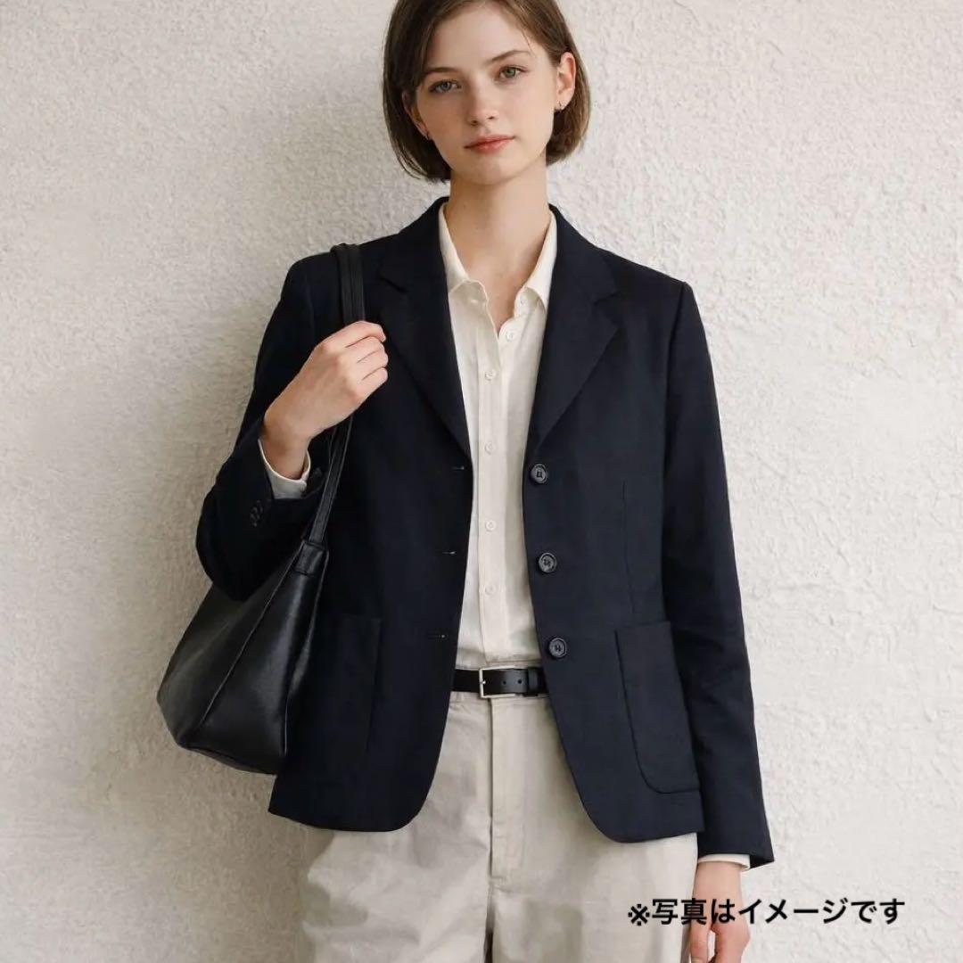 マーガレットハウエル ウールフランネルジャケット ネイビー 2