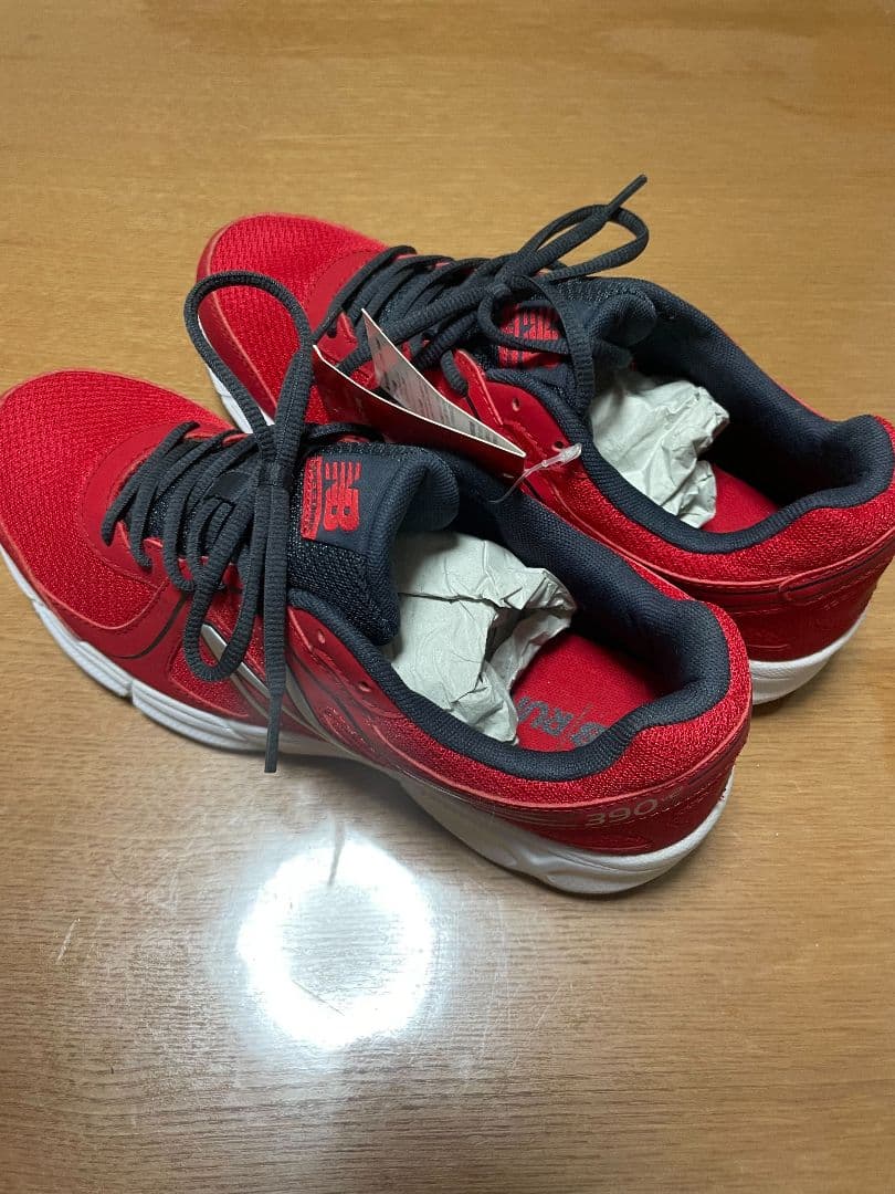 New Balance ランニングシューズ レッド/グレー M390 2E