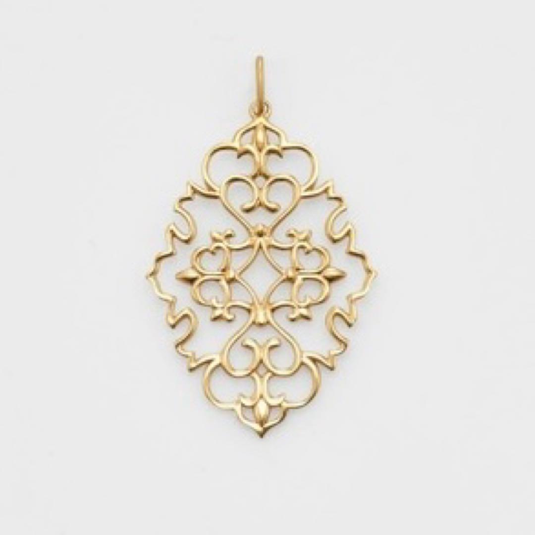 agete K10 ジャスミンチャーム 40700円 現行品 ネックレスチャーム