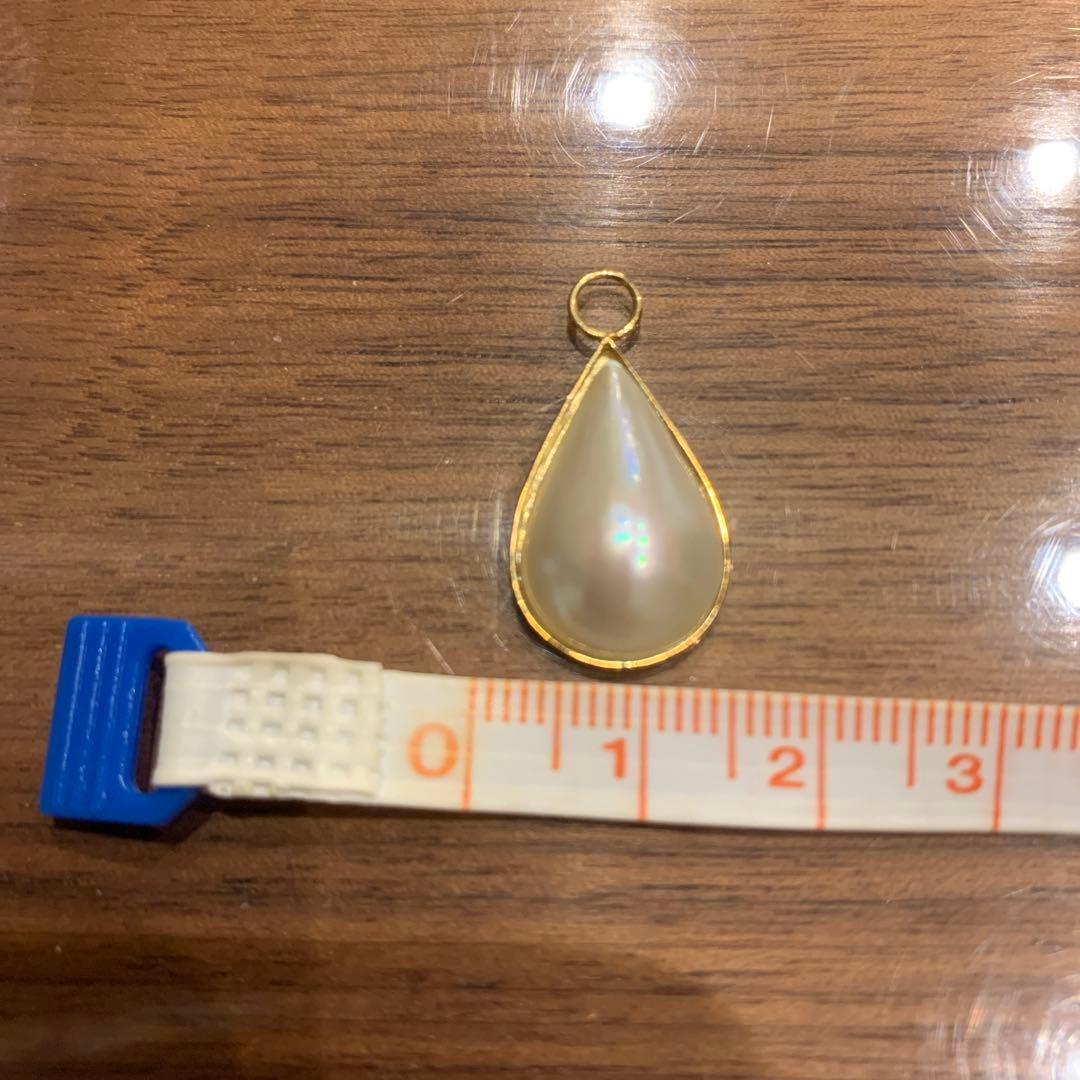 GSTV マベ真珠チャーム　18k