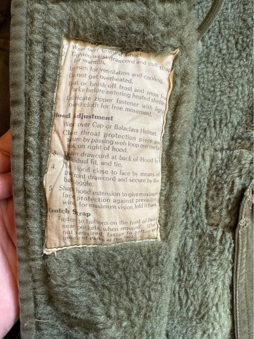 50s British army MIDDLE parka イギリス陸軍 実物