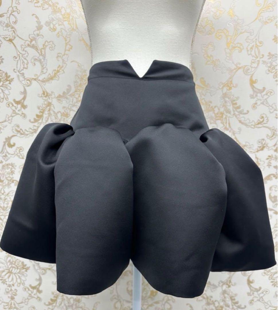 kamiyu 足が細く見えるカボチャパンツ 黒　F