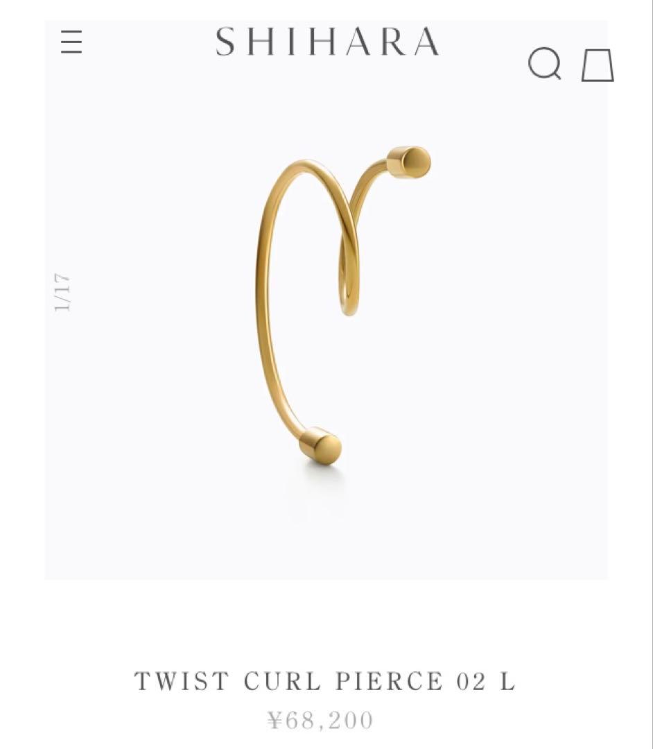 shihara ツイストカールピアス02 L
