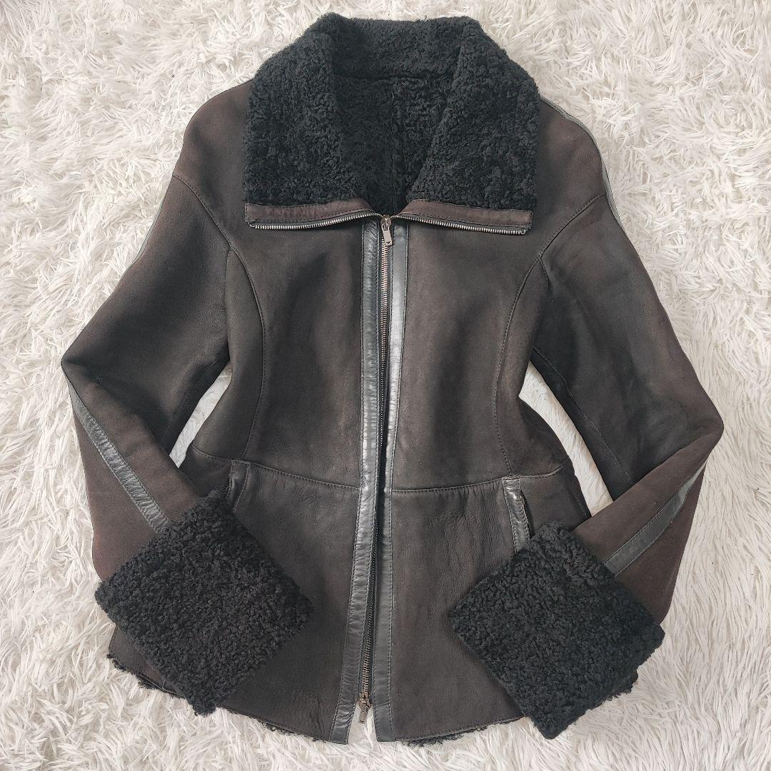 エンポリオアルマーニ リアル ムートン ジャケット 40 L