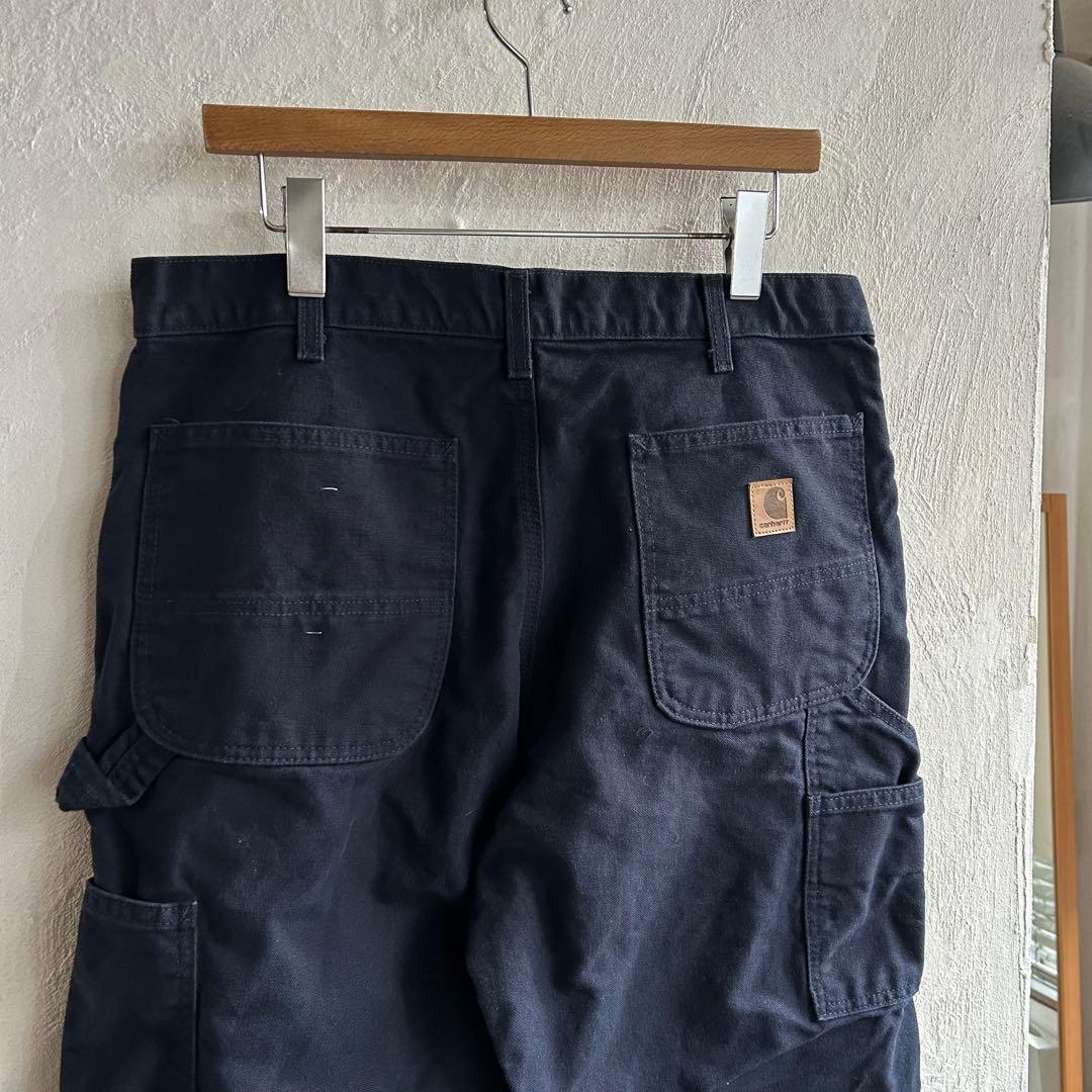 00S USA Carhartt ペインターパンツ ダックパンツ ネイビー 34