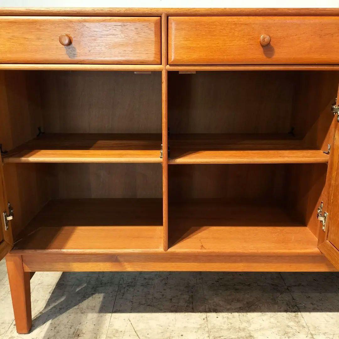 M♦10月SALE 北欧ヴィンテージ 　チーク無垢 　オイル仕上げ　サイドボード