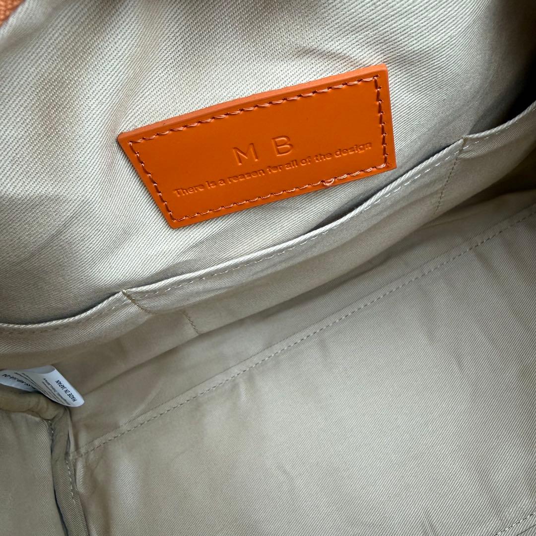 【極美品】MB エムビー ハイエンドレザー ショルダーバッグ オレンジ