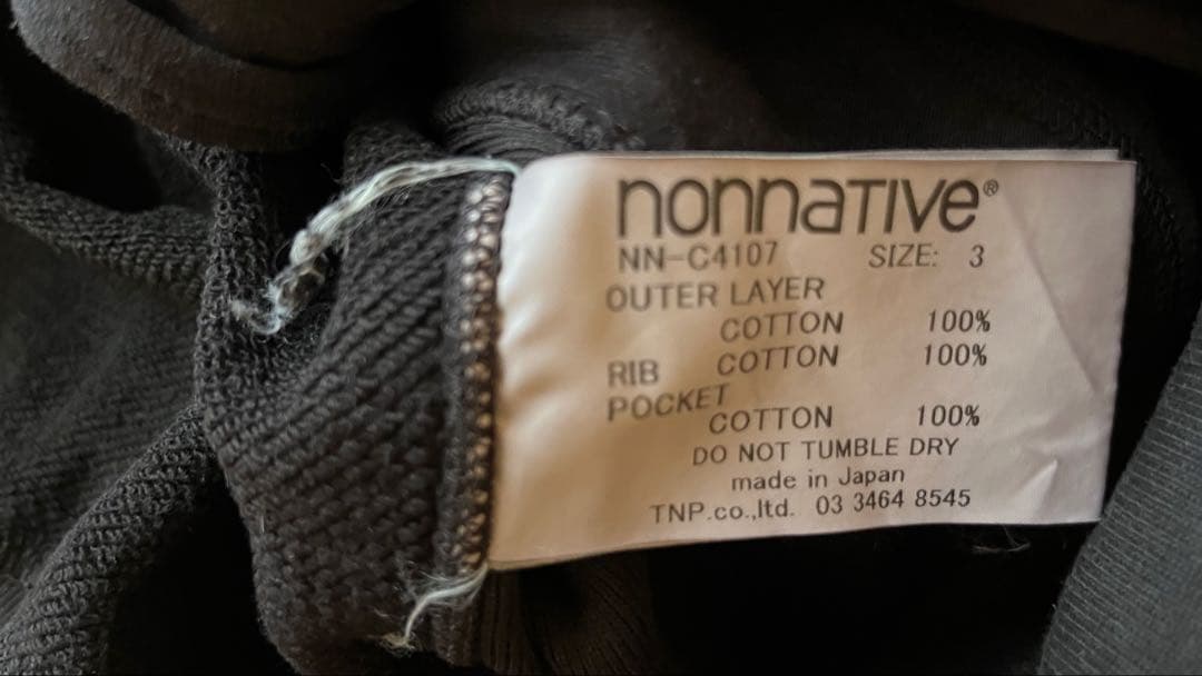 nonnativeスウェット サイズ3