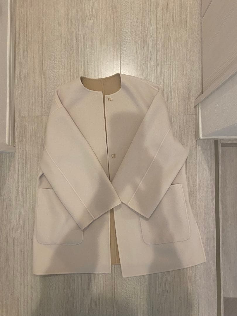 UNITED ARROWS バイカラー リバー ミドルコート　36 s