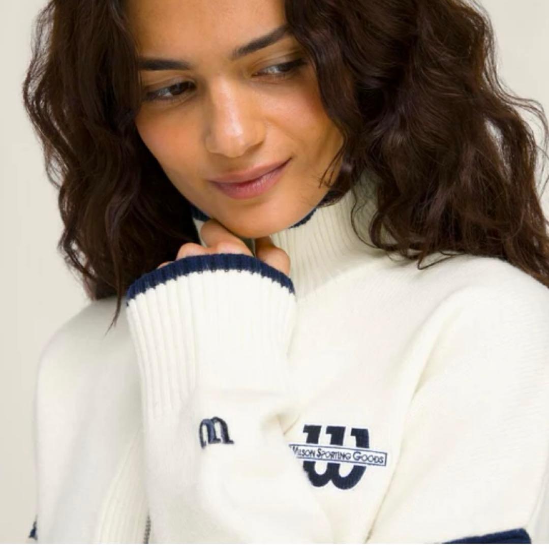 タグ付き新品　ウィルソン⭕️ジップフロント クラブ セーター　XS 25300円