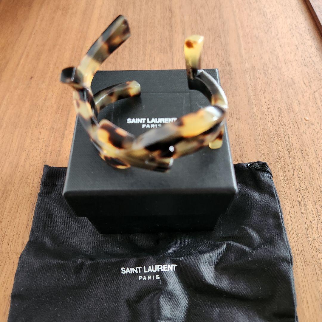 SAINT LAURENT　べっ甲　YSL　バングル