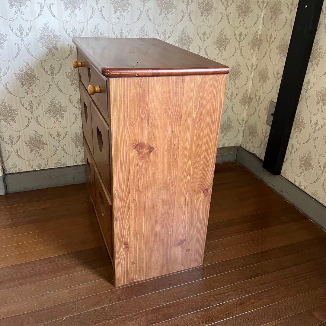 【アンティーク】③ 木製 チェスト キャビネット 5杯 収納棚 箪笥 北欧レトロ