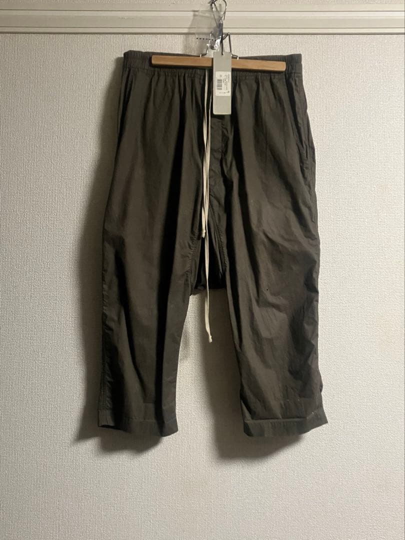 rickowens クロップドサルエルパンツ　ダークダスト
