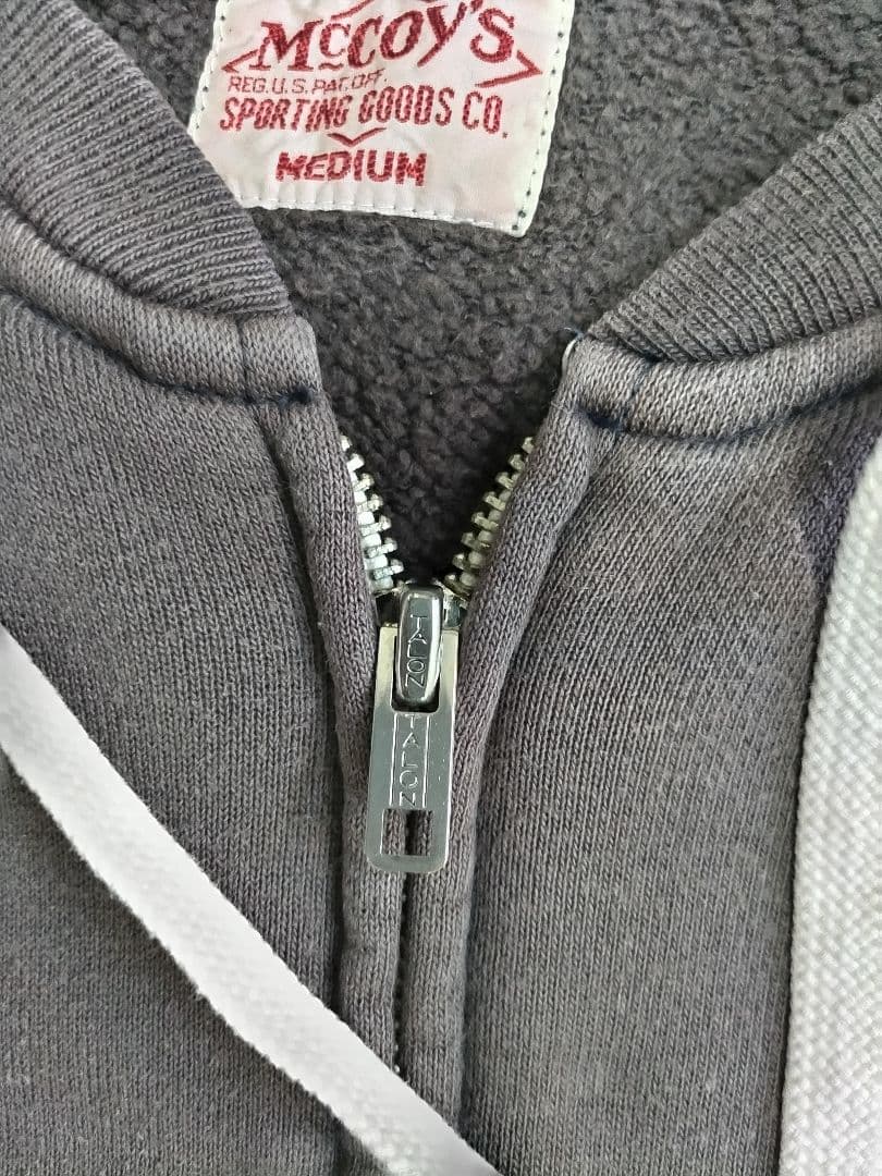 リアルマッコイズ グレー フード付きスウェット M