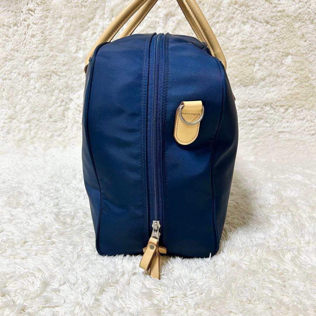 バーバリーゴルフ ボストンバッグ 2way ダッフルバッグ ロゴ刺繍 ネイビー