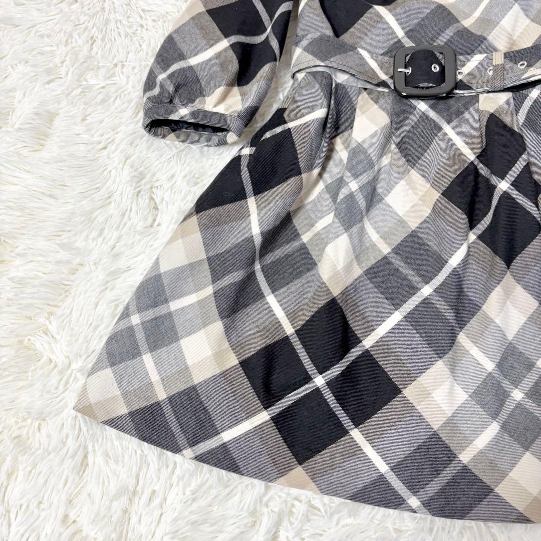 バーバリーブルーレーベル ノバチェック ワンピース ベルト ホースロゴ刺繍