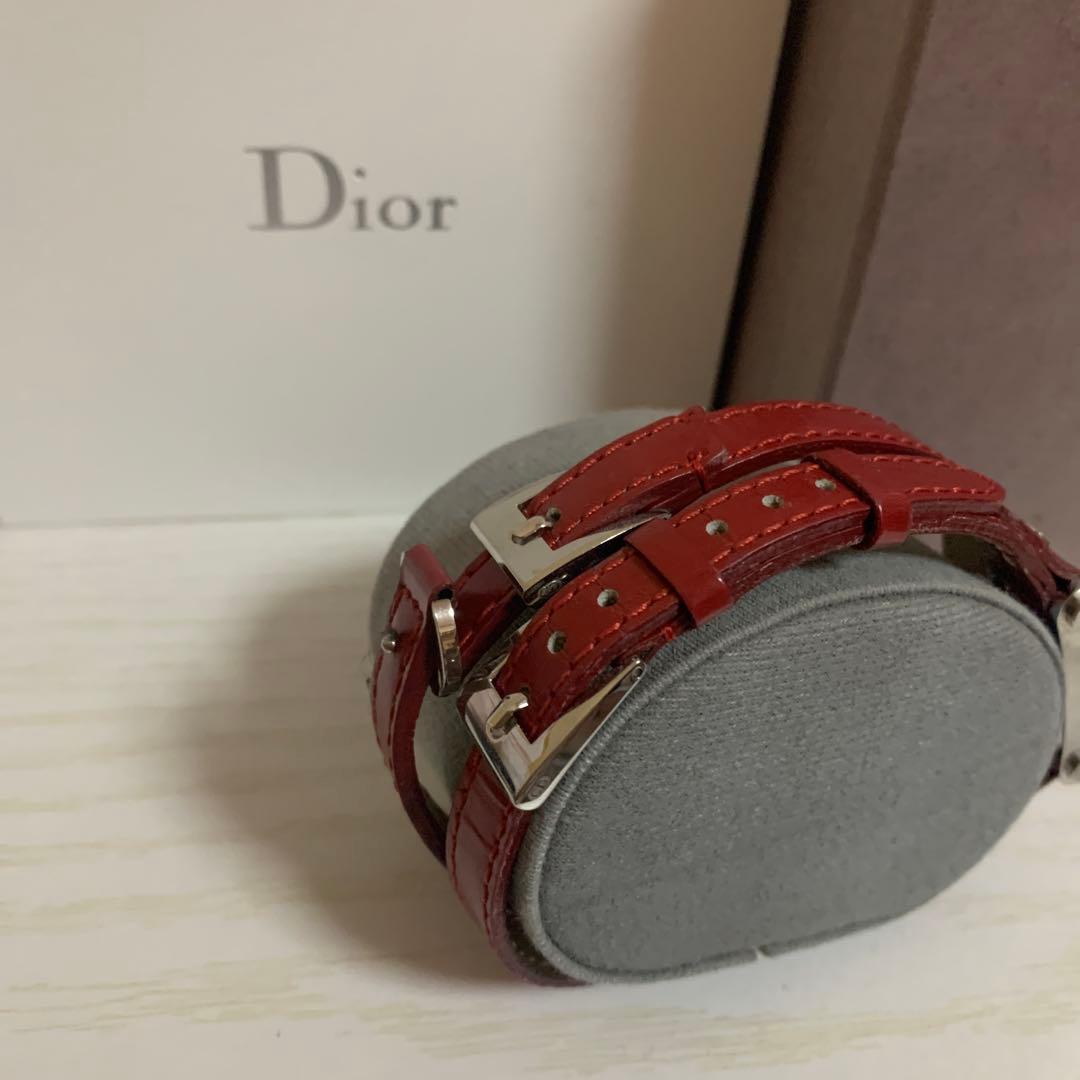★稼働品★Christian Dior ロングベルトレディース腕時計