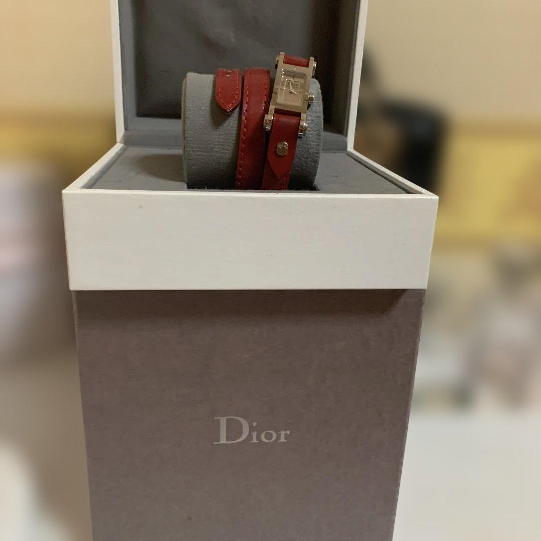★稼働品★Christian Dior ロングベルトレディース腕時計