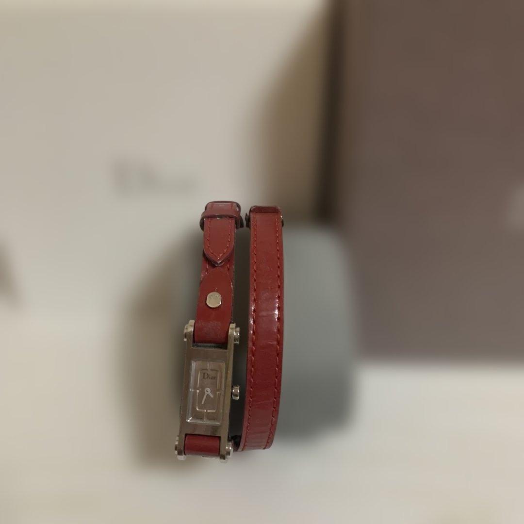 ★稼働品★Christian Dior ロングベルトレディース腕時計