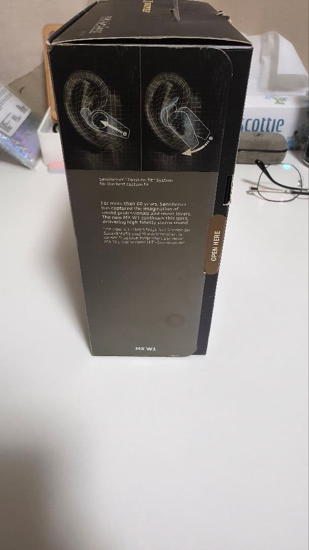 スタイルワイヤレス MX1 W1 イヤホン ブラック Sennheiser