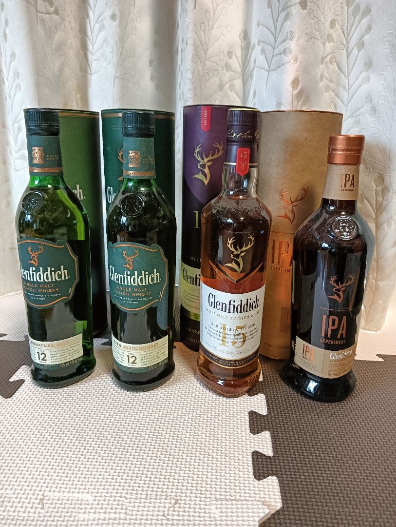 Glenfiddich モルトウイスキー 700ml 4本セット