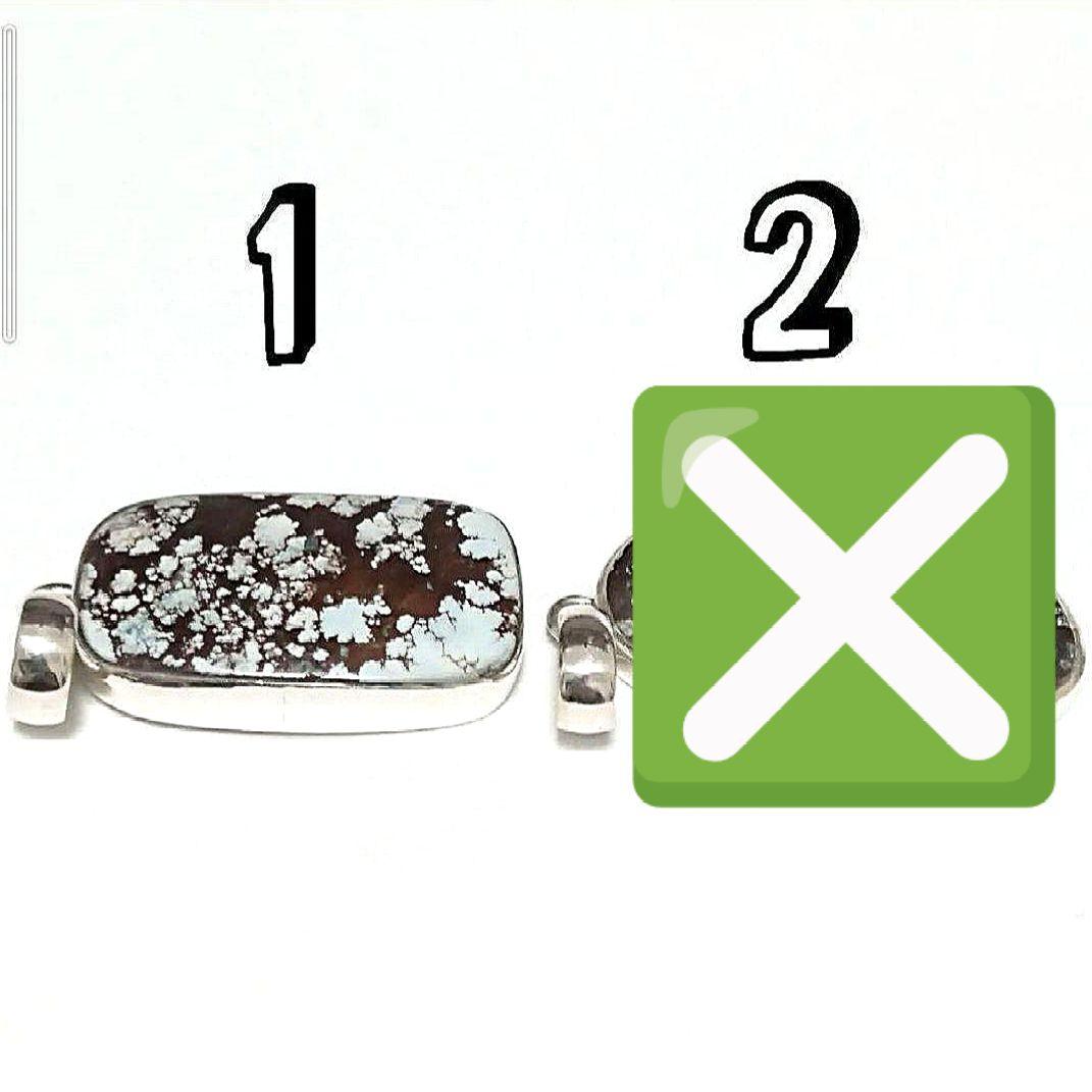 ★スパイダーターコイズ 大粒ペンダント①(SA+)