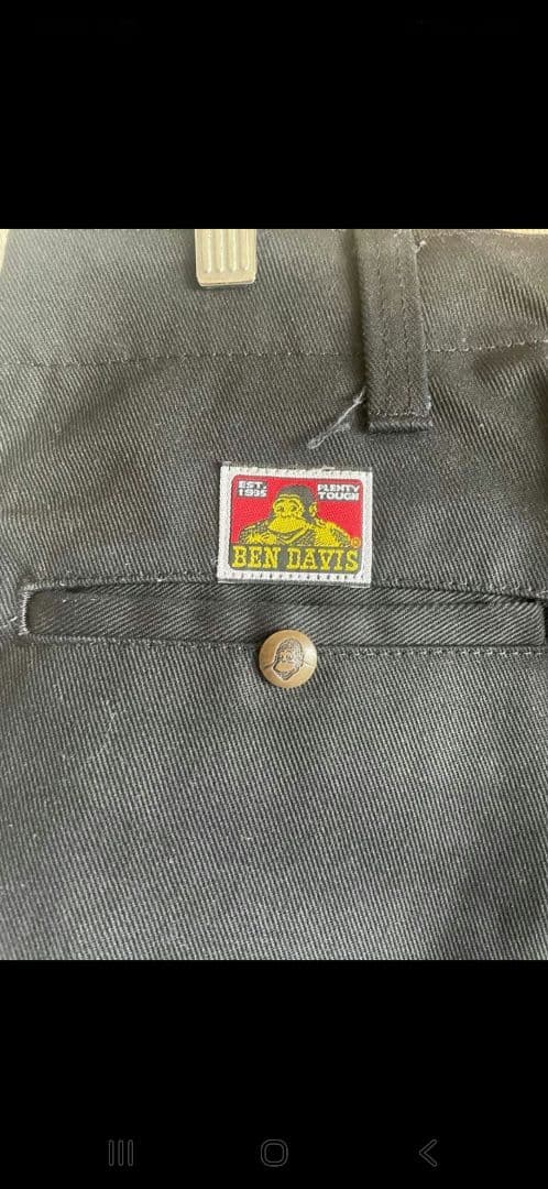 90s〜 BEN DAVIS フリスコパンツ 黒 ワークパンツ ベンデイビス