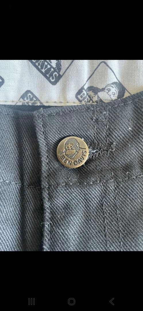 90s〜 BEN DAVIS フリスコパンツ 黒 ワークパンツ ベンデイビス