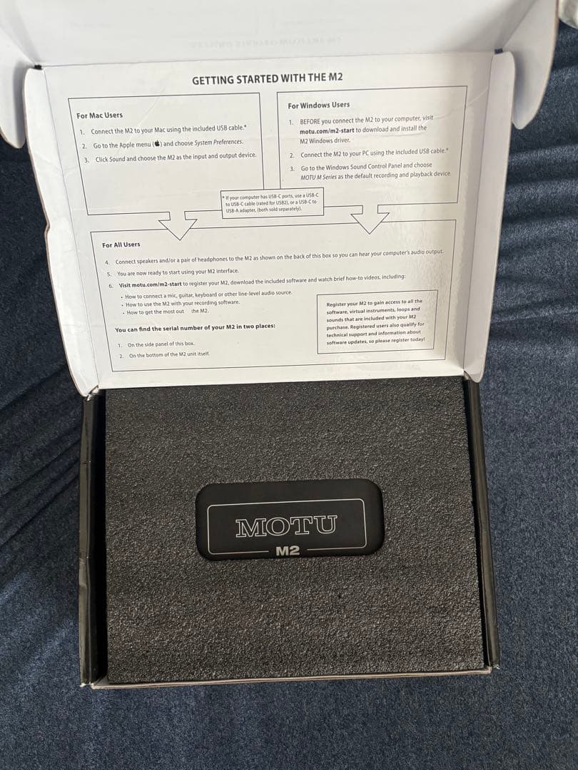 MOTU M2 オーディオインターフェイス　早い者勝ち！