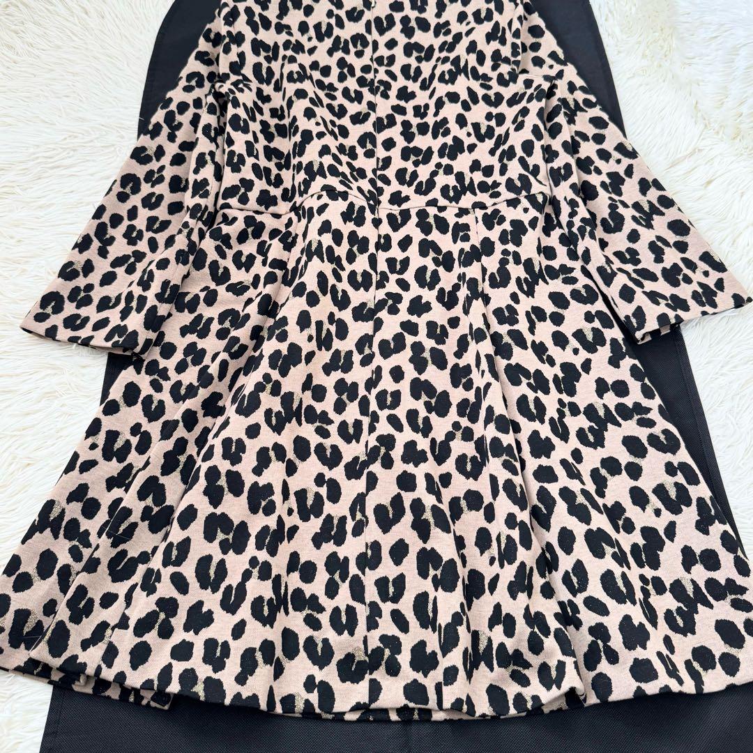 タグ付✨未使用品 ケイトスペード レオパードジャガードドレス 12 大きいサイズ