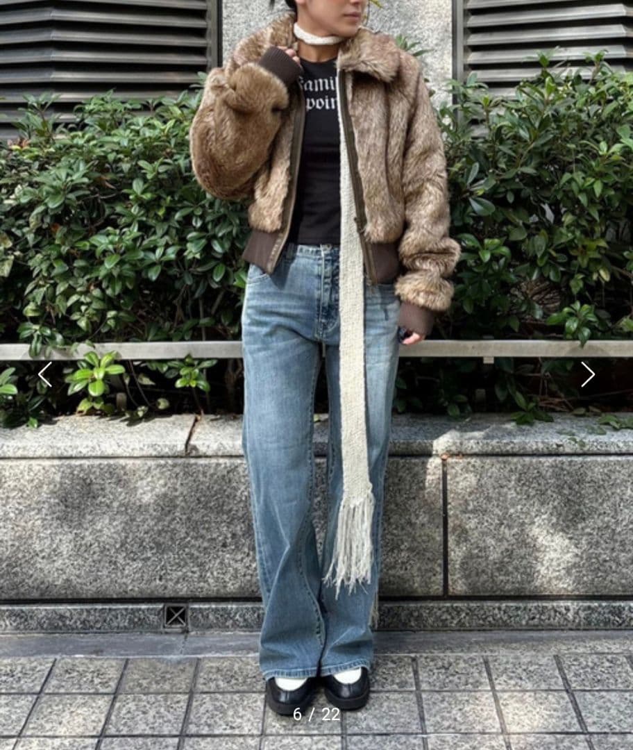 Oriens エコファーショートブルゾン