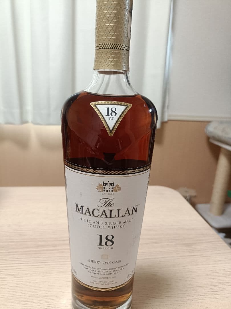 ウイスキー The Macallan 18 Years Old SherryOak Cask