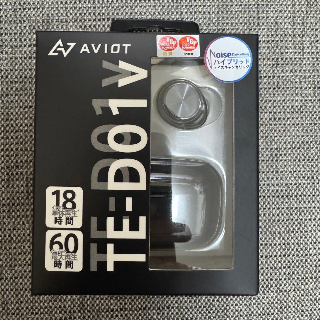AVIOT TE-D01v ブラック ワイヤレスイヤホン ノイズキャンセリング